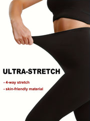 Fleece Lined Yoga Leggings Tummy Control High Waist Workout Pants