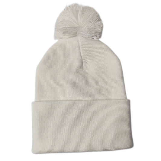 Knitted Hat With Pom Winter Coldproof Warm Beanies