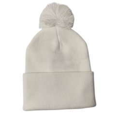 Knitted Hat With Pom Winter Coldproof Warm Beanies