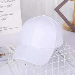 Solid Baseball Cap Blank Cap Couple Peaked Hat For Men And Women