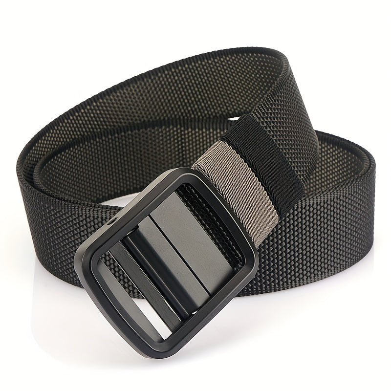 Japanese Character Buckle Double Nylon Belt Men's Casual Outdoor Belt