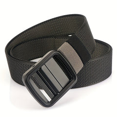 Japanese Character Buckle Double Nylon Belt Men's Casual Outdoor Belt