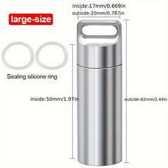 304 Stainless Steel Survival Waterproof Tank Portable Mini Outdoor Travel