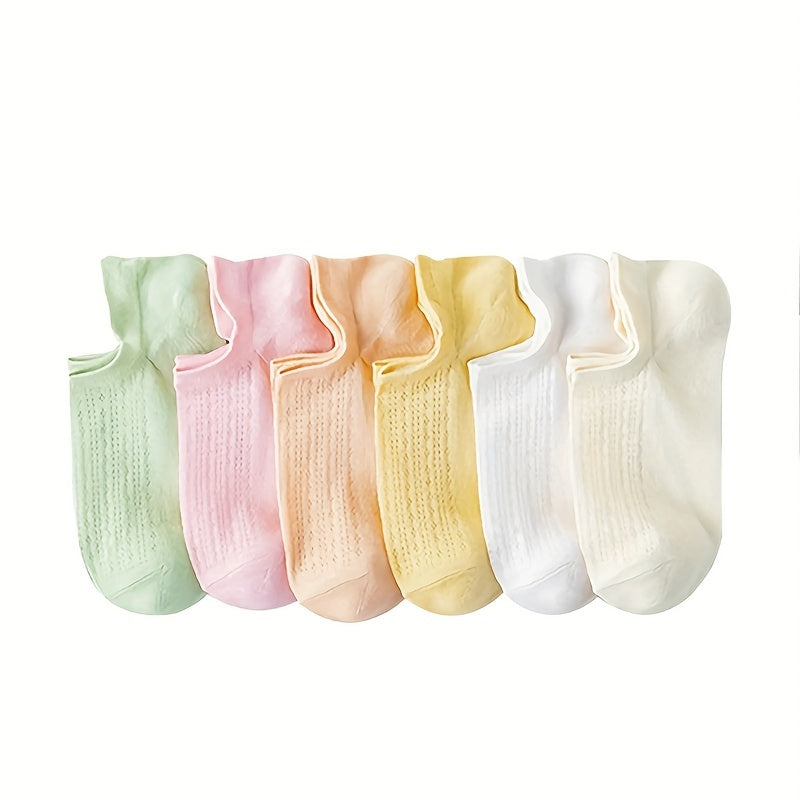 6 Pairs Low Cut Ankle Socks Women's Stockings