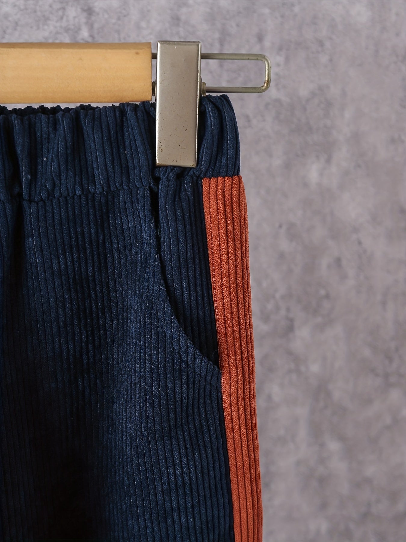 Boy's Clash Corduroy Shirt & Pants Set for Spring Fall