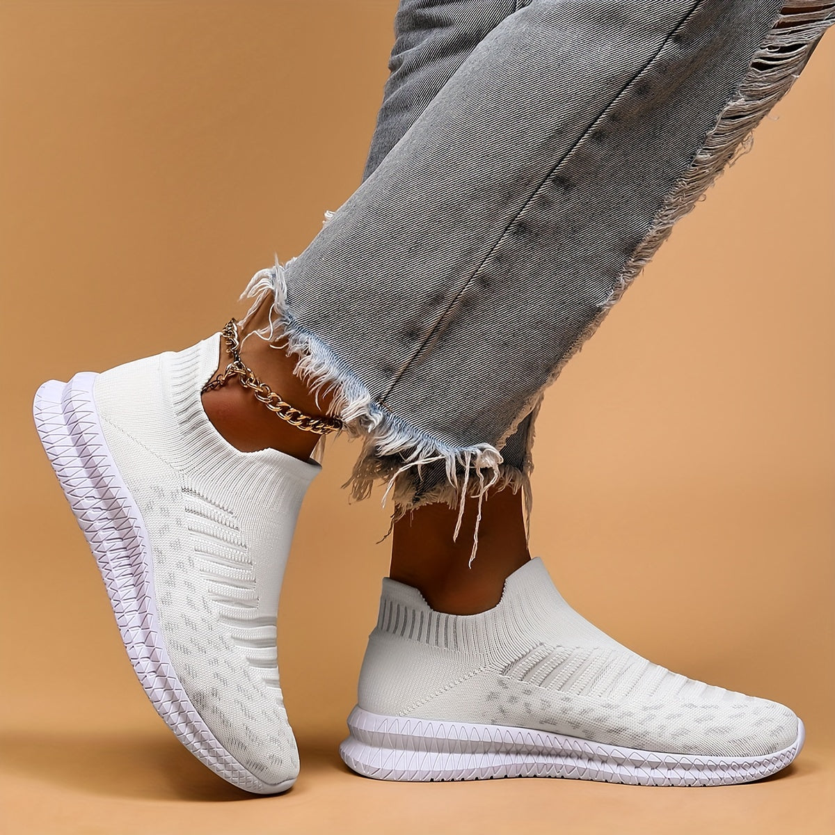 Women's Mesh Breathable Tennis Sports Shoes Lightweight Non-slip Travel Shoes