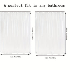 Waterproof Shower Curtain Liner with Magnets