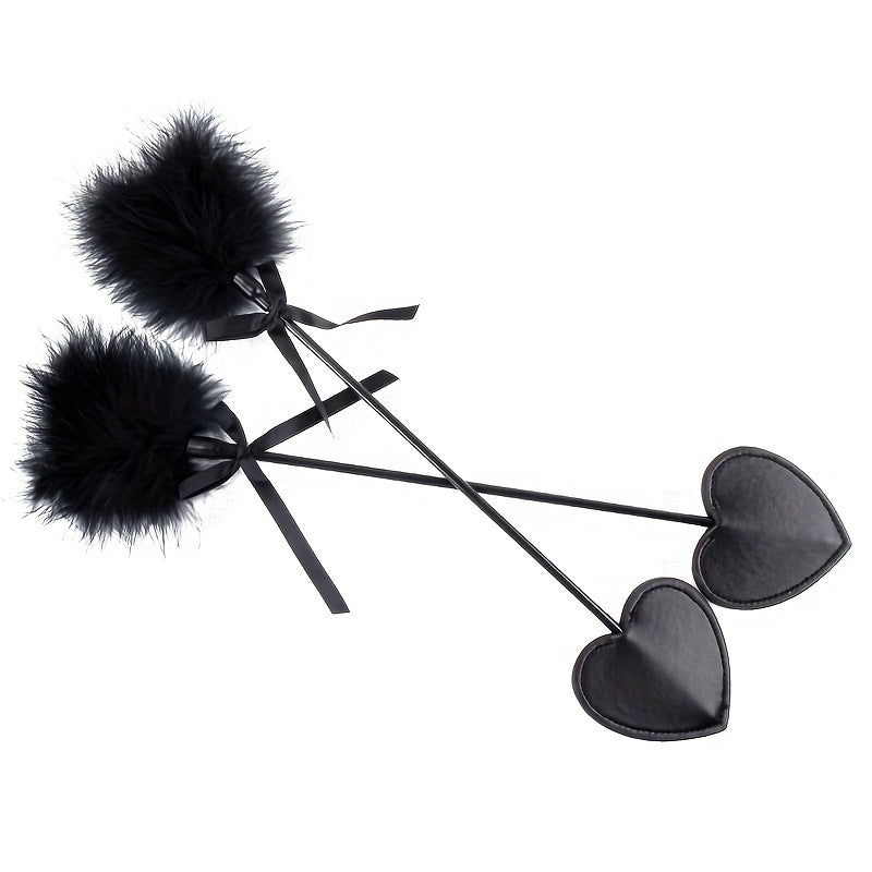 Outdoor PU Feather Whip Equestrian Accessories for Costume Party