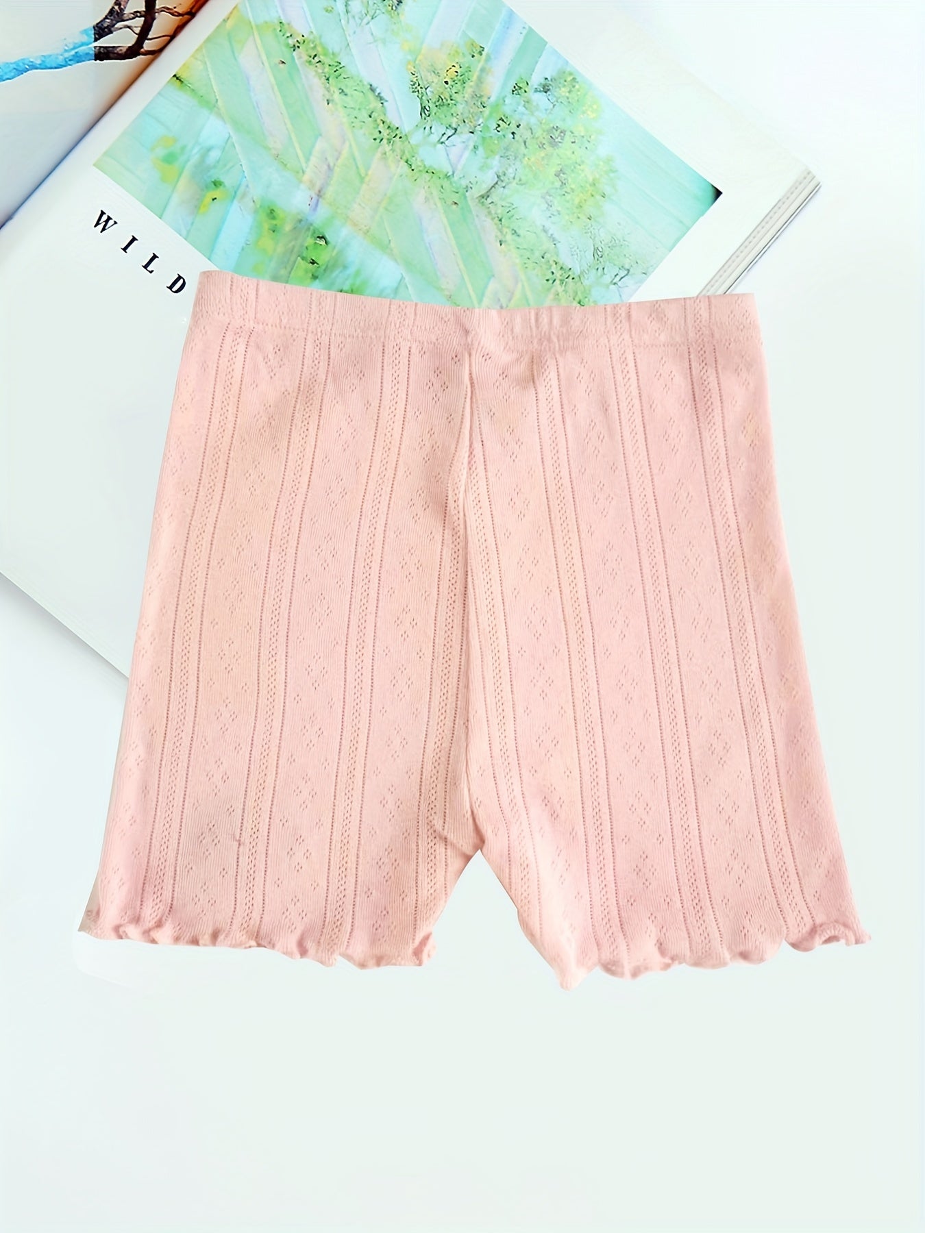 4pcs Girls Safety Skirt Under Shorts Breathable Thin Summer Shorts Set