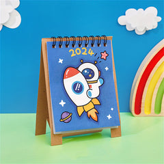 Cartoon Mini Desk Calendar Planner Student Creative Desktop Decoration