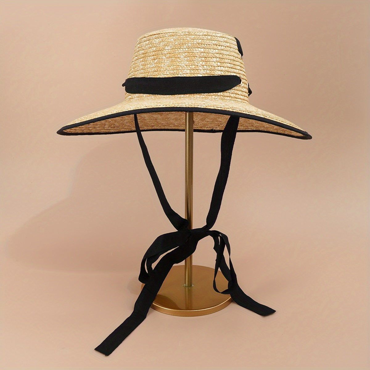 Wheat Straw Summer Beach Hat for Men and Women