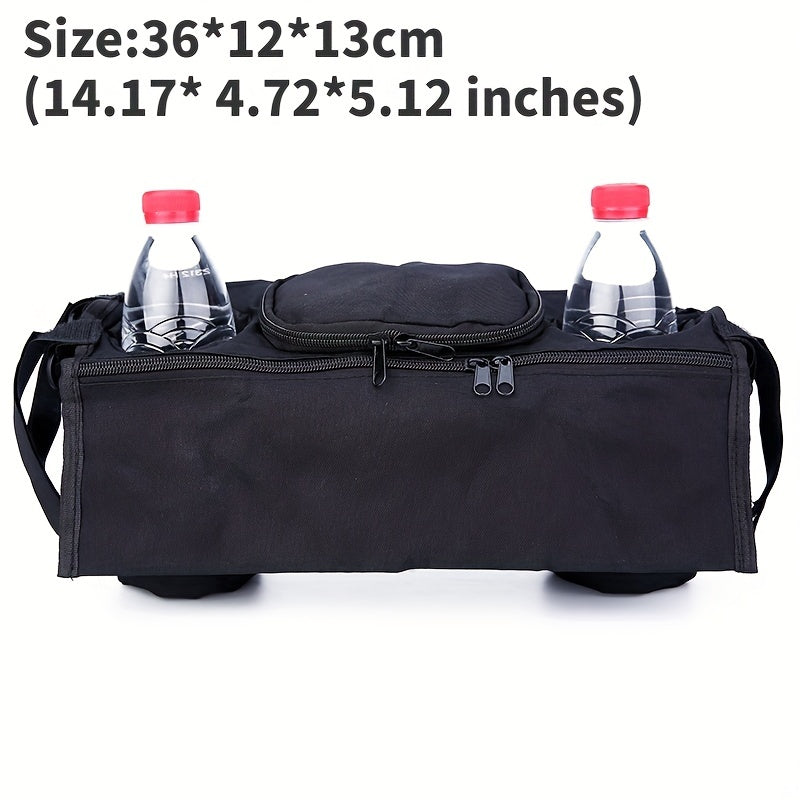 Universal Baby Stroller Storage Bag with Bottle Holder