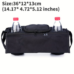 Universal Baby Stroller Storage Bag with Bottle Holder