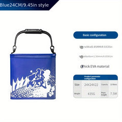 Foldable Fishing Bucket with Rope Handle Thickened Barrel Water Bucket