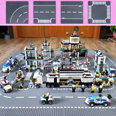 10x10 Road Base Plate Toy Accessory Straight Curved T Junction Roads