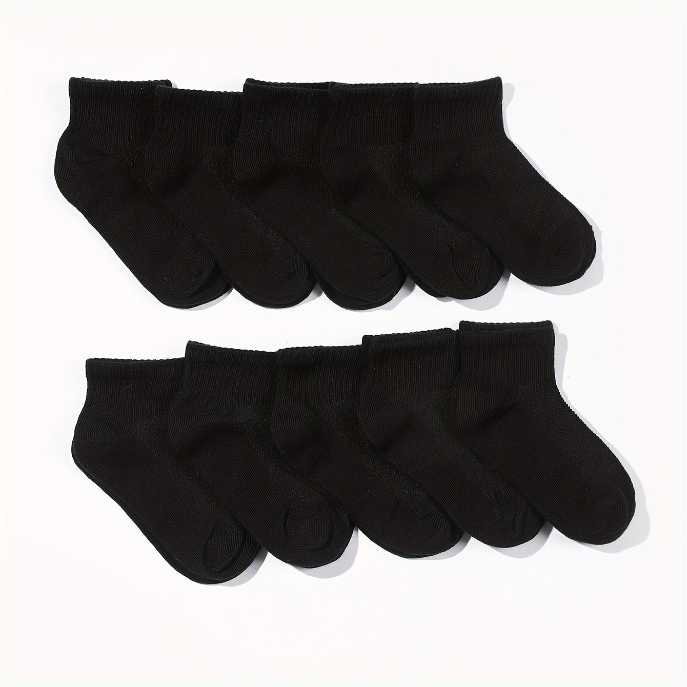 10 Pairs Kids Breathable Short Ankle Socks