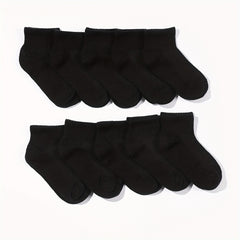 10 Pairs Kids Breathable Short Ankle Socks