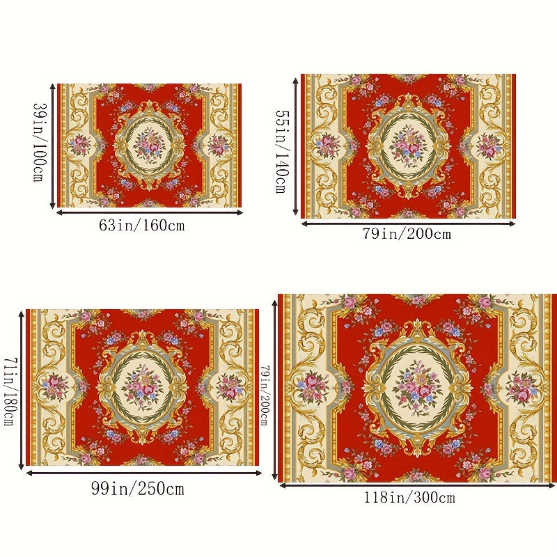 Boho Anti Fatigue Kitchen Rugs Vintage Non Slip Absorbent