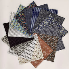 14pc Cotton Fabrics Precut Quilting Squares DIY Patchwork Quarter Sheets