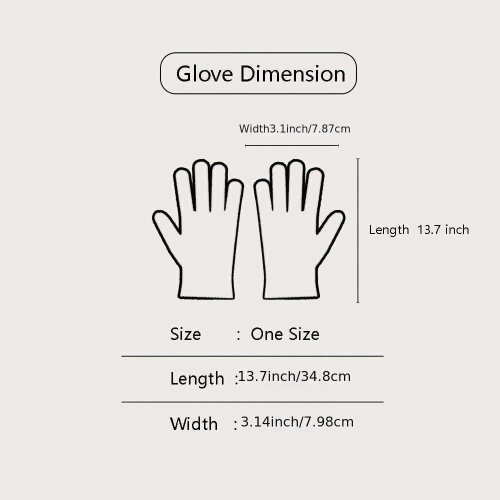 Women's Warm Winter Windproof Gloves - Check Pattern