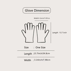 Women's Warm Winter Windproof Gloves - Check Pattern