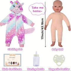 BABESIDE Baby Dolls 43 Large Realistic Soft Body Baby Doll Set for 3-Year-Olds