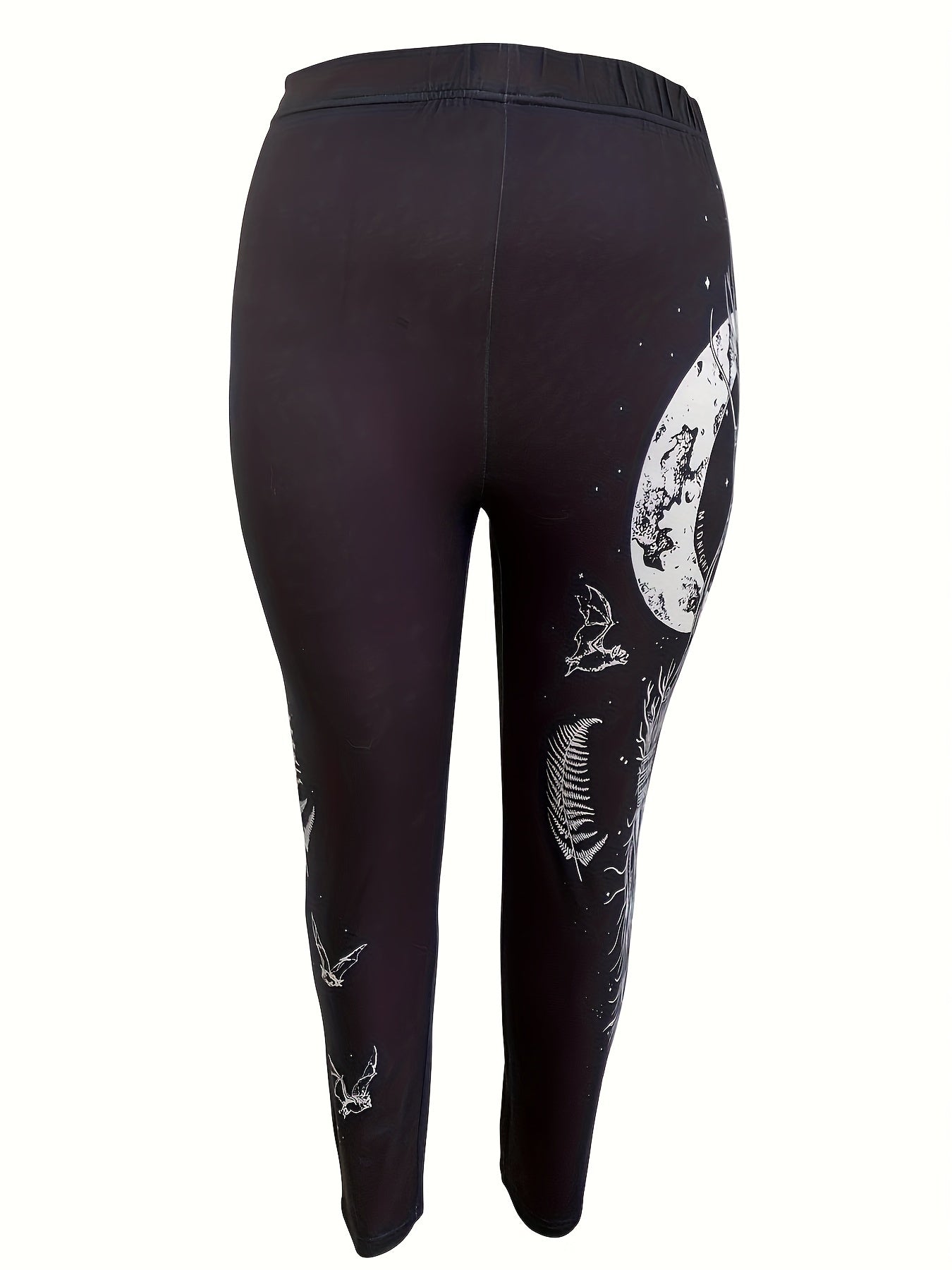 Halloween Graphic Print Leggings Medium Stretch