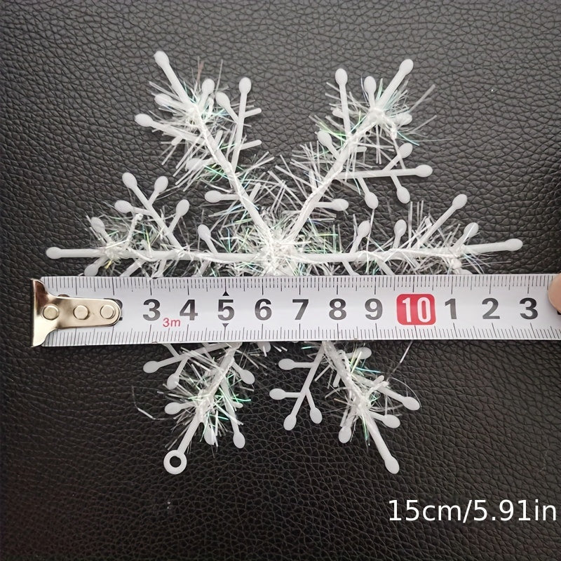 12pcs Christmas Tree Decoration Snowflake Christmas Pendant