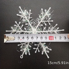 12pcs Christmas Tree Decoration Snowflake Christmas Pendant