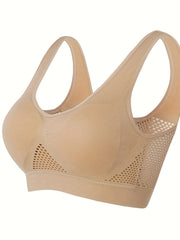 Wireless Sports Bra Breathable Running Tank Top