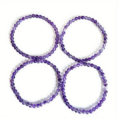 Amethyst Single Circle Bracelet Natural Stone Bracelet