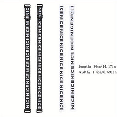 2 Pairs Letter Print Shoulder Straps Non-slip Underwear Straps