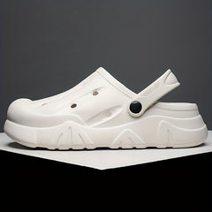 Men's Lightweight Comfy Clogs Hollow Out Non Slip Garden Shoes Summer