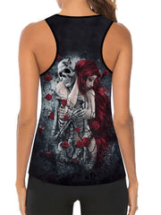 Women's Plus Size Halloween Sports Outfits Set