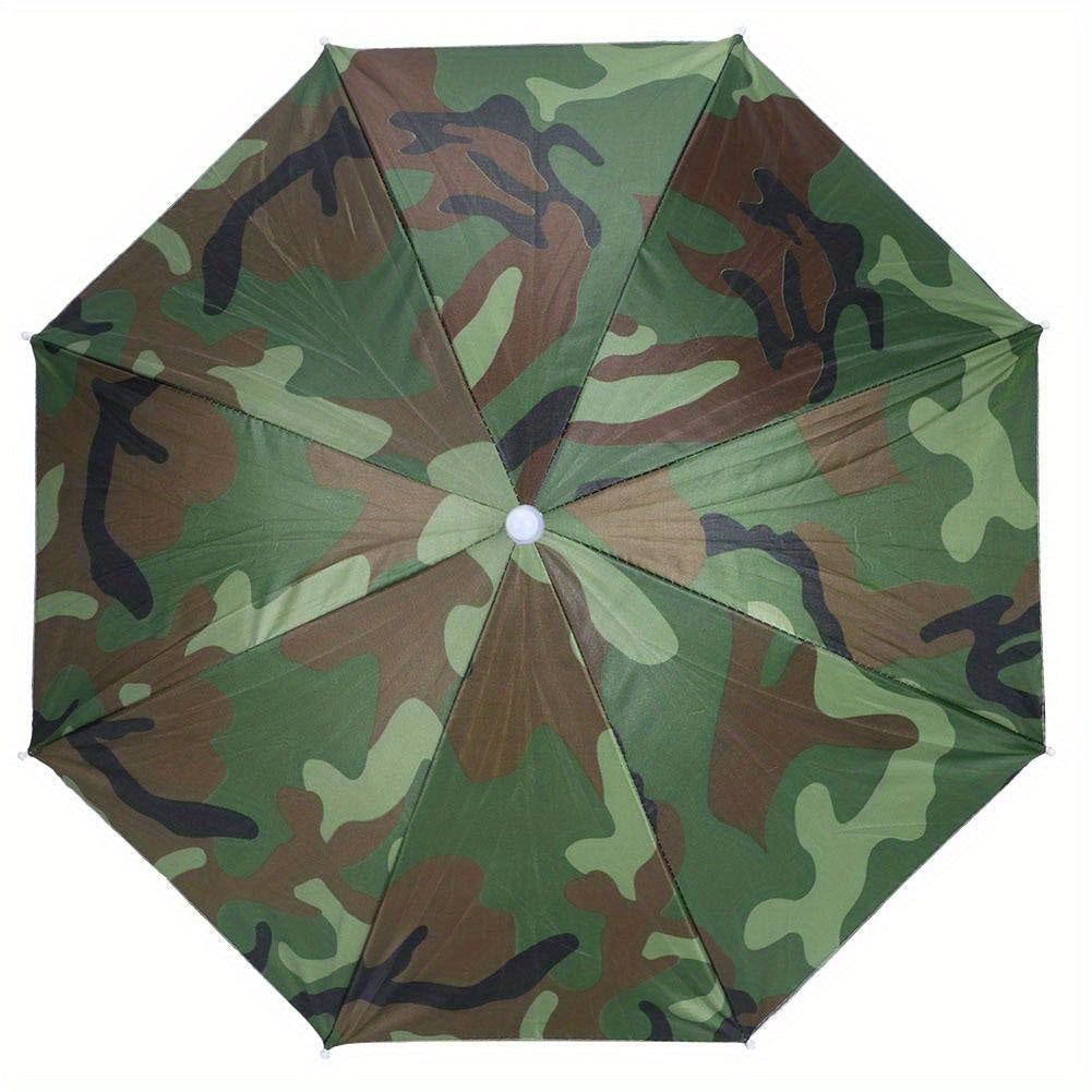 Foldable Anti UV Umbrella Hat for Fishing Golf Camping Beach Gardening