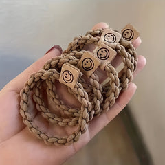 5pcs High Elastic Hair Ties Hair Band Thick Hair Rope
