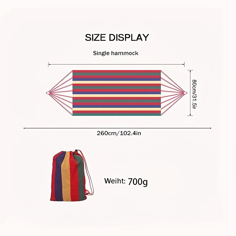 Portable Camping Hammock with Tree Straps - Holds Up To 450lbs