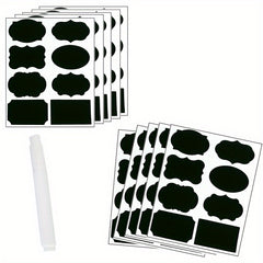 120pcs Erasable Blackboard Stickers Self Adhesive Waterproof Labels