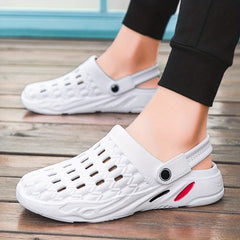 Men's Breathable Closed Toe Clogs Soft Slippers