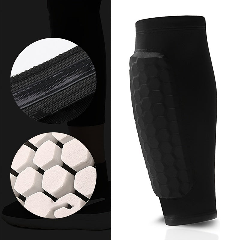 Soccer Shin Guard Shin Pads Honeycomb Pad Support Protector Size Up
