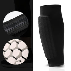 Soccer Shin Guard Shin Pads Honeycomb Pad Support Protector Size Up