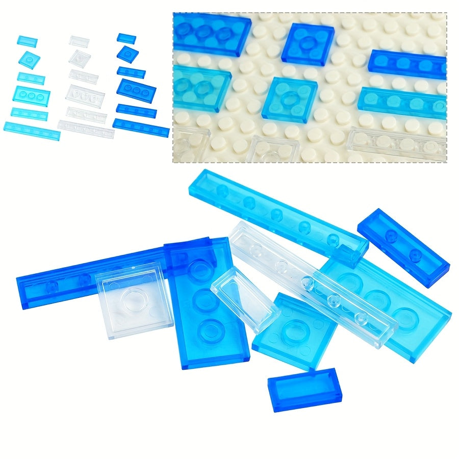 Clear Smooth Bricks & Tile Building Blocks