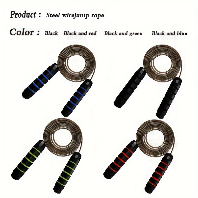 Heavy Duty Steel Wire Skipping Rope for Fitness Exercise