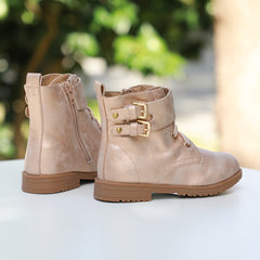 Girls' Wear-Resistant Solid Boots for Indoor Outdoor Travel