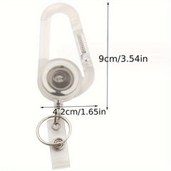 2pcs Telescopic Keychain Card Holder Key Chain Keyring
