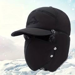 Winter Warm Hat with Mask, Plus Velvet Thickened, Ear Protection