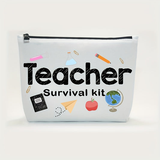 Teacher Survival Kit Makeup Bag - Perfect Teacher Appreciation Gift