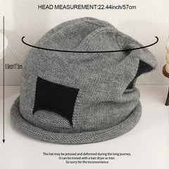 Cozy Patched Beanie Hat for Men and Women
