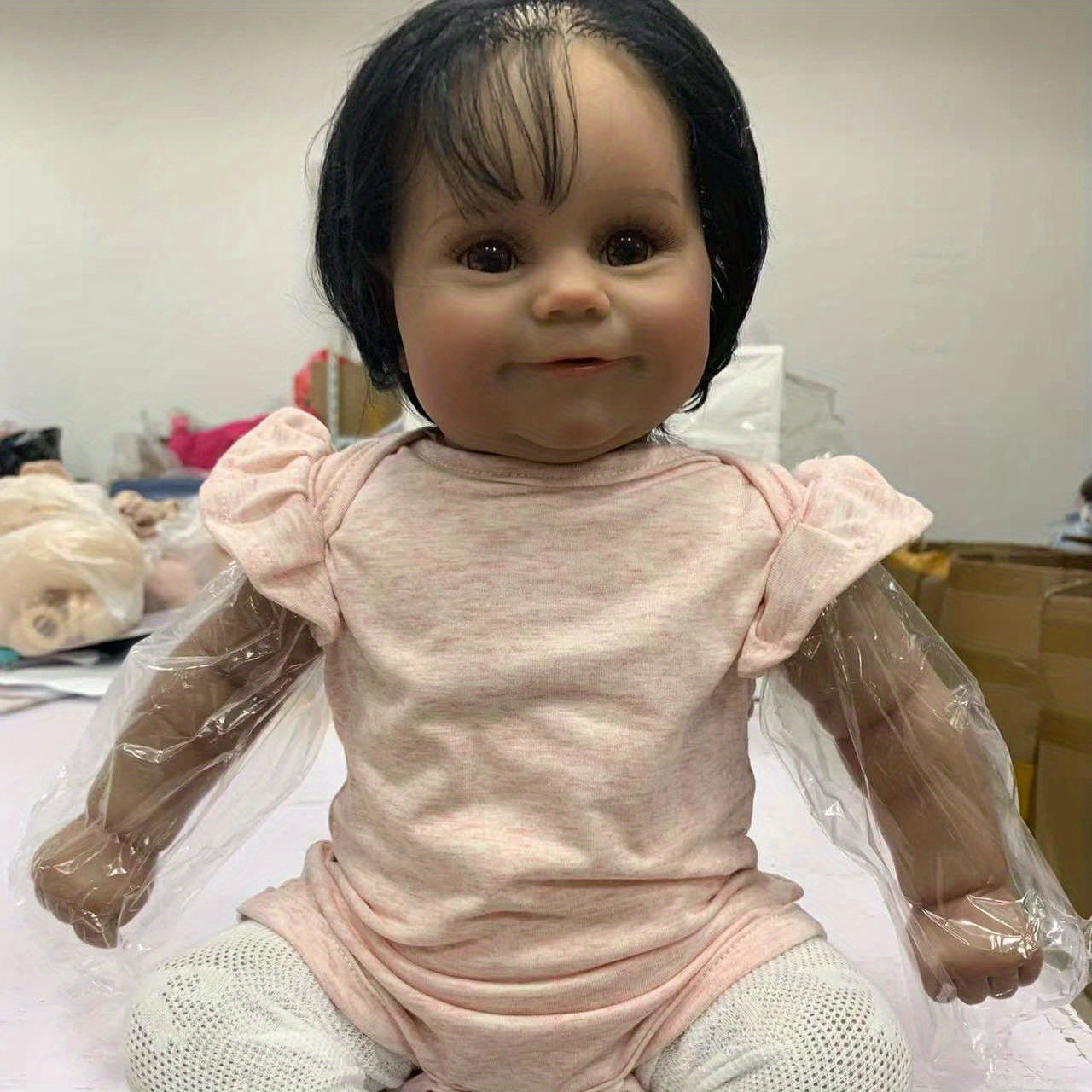 NPK Soft Body Skin Baby Maddie Reborn Baby Girl Flexible Handrooted Hair