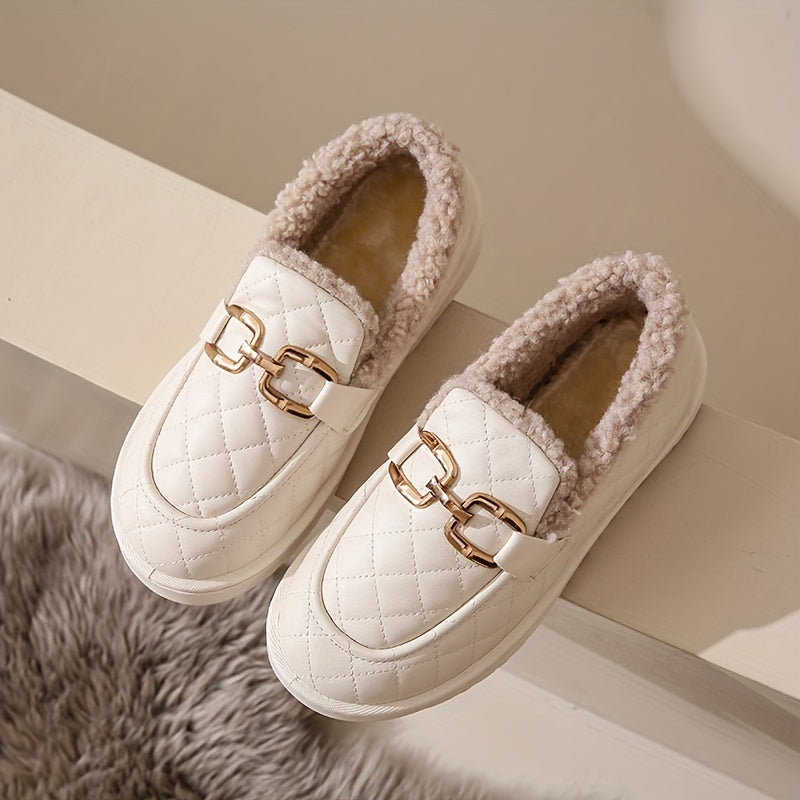 Women's Non-slip Snow Shoes Thick Bottom Warm Short Tube Shoes